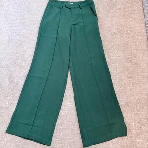 TCEC Forest Green Wide Leg Women's Pants